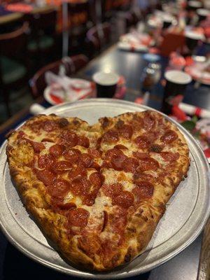 Valentines Day pizza