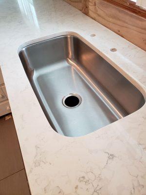 Undermount sink included