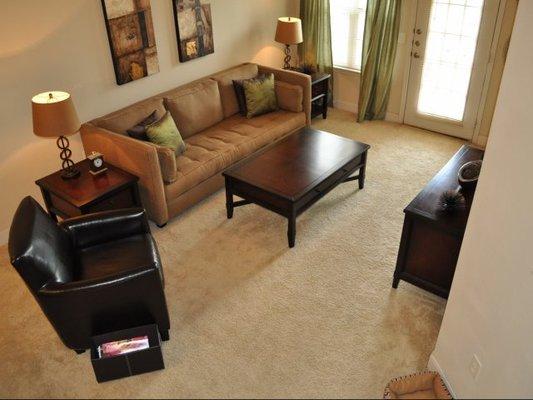 1 Bedroom Apartment Living Area | Lafayette Gardens Apartments