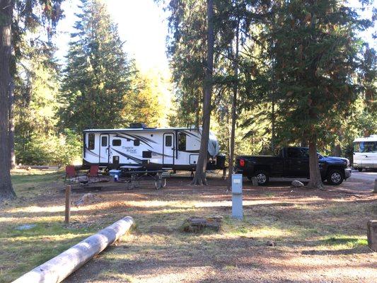 Campsite #68 at Indian Creek Campground. Full Hook ups.