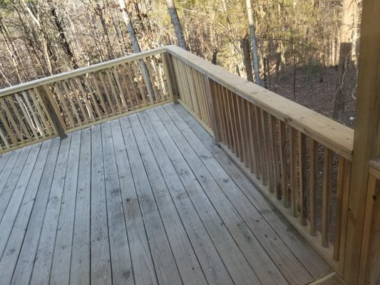 Wooden handrails