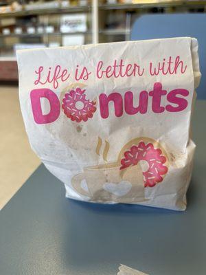 Bag of donut holes.