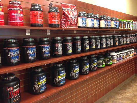 Large supplement section covering weight loss to strength and performance!