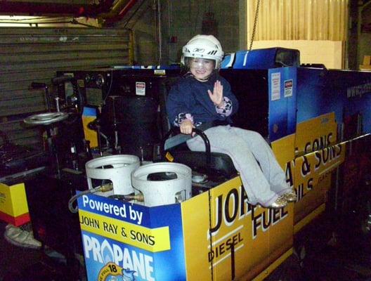 ADK Phantoms opening night 2012 - First Zamboni rider.