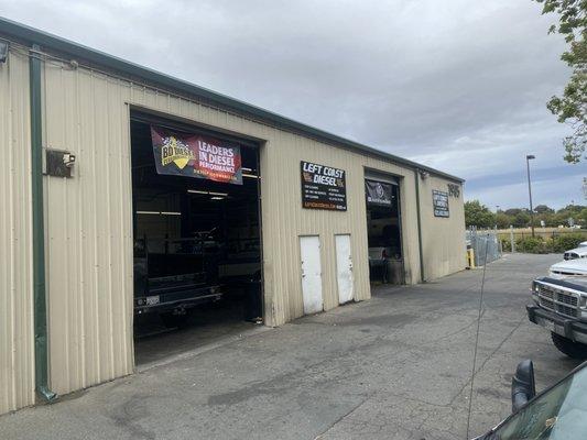 New signs complimented with some out our two favorite engineers in the diesel game. Come visit us today for all of your service needs!