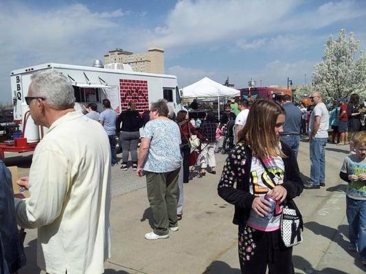 Happy folks at the Food Truck rally this year