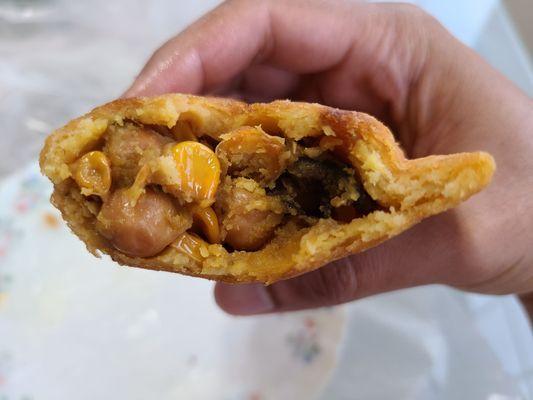 Madras curry chickpeas empanada