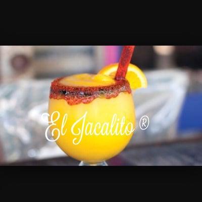 Mangonadas in glass cup