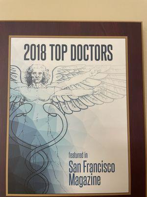 2018 Award for Best Orthopedics works here