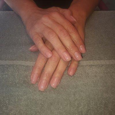 Gel polish manicure