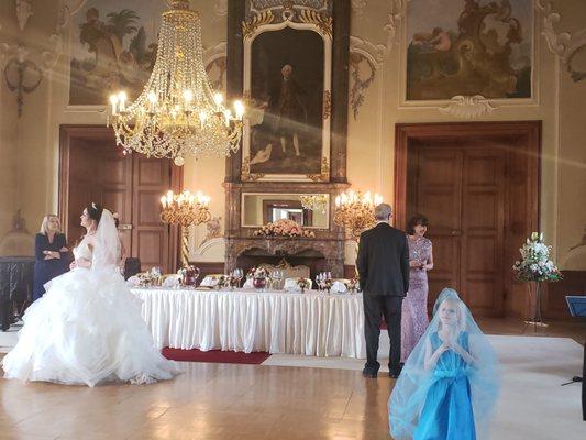 My couple got married in a Castle in Europe.