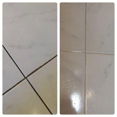 Tile & Grout. Before & After.