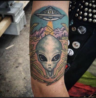 Ufo tattoo