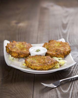 Popular Zucchini Pancakes hot appetizer