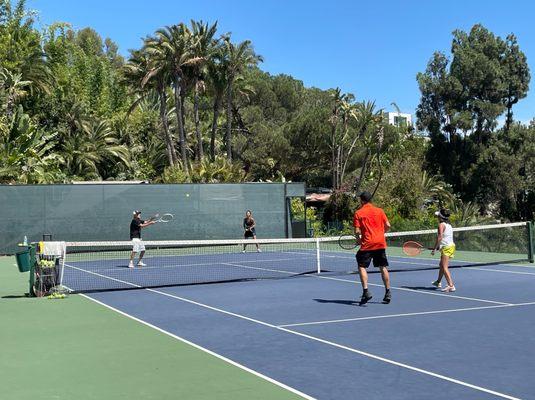 Playing on the most beautiful court in LA