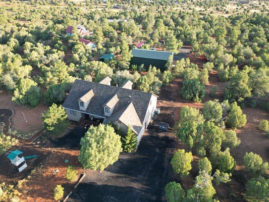 Aerial photo of home for sale