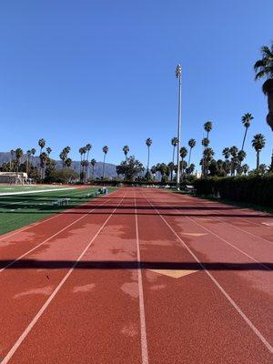 The track view ~ A little wet from the rain