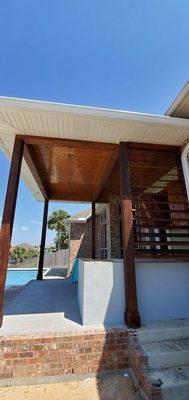 Stain ceiling porch! Merino's Painting