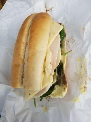 Turkey sub. Not very good, they messed up my order.