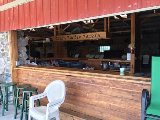 If the weather is good the bar can be open to serve outside guests.