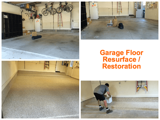 One of our specialties are garage floor resurfacing & restoration. Protect your concrete floor from chemicals, water, and more! 713-410-5440