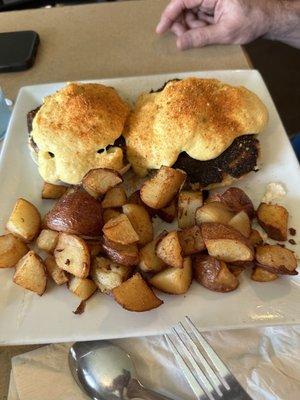 Cajun crab eggs benedict.   Another amazing breakfast special.  My husband really enjoyed his breakfast.