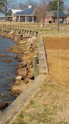 After DSMS installation this seawall went from failing to structurally sound.