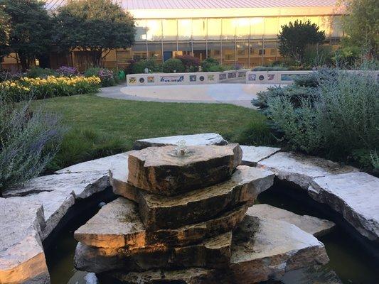 Peaceful courtyard