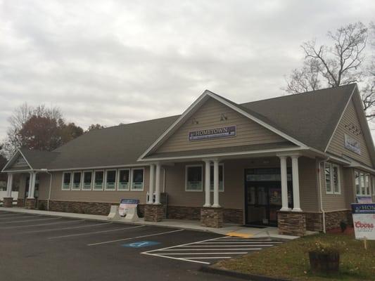 This is the brand new Building of HomeTown Wine  & Liquors.