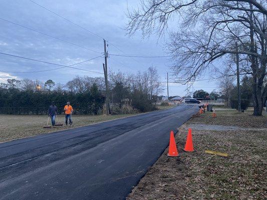 Our Xtreme crew got this private road repaved and knocked out in just a day! 
(850) 999-7800