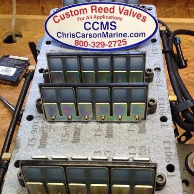 Ccms Reed Valves installed on cages & intake manifold