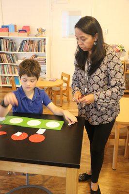 Working with fractions in the Elementary classroom.