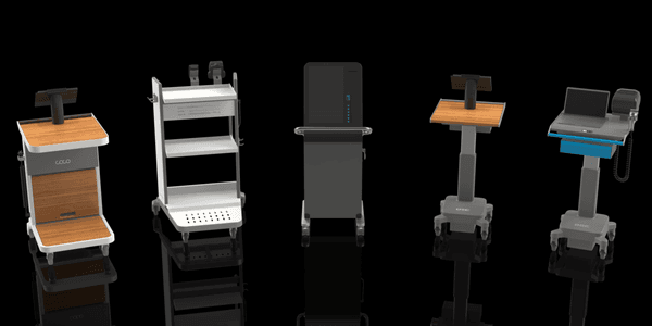 Portfolio of Mobile Powered carts to help businesses improve productivity, efficiency, and their workflow