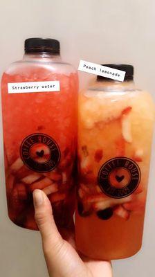 Lemonade and Strawberry water