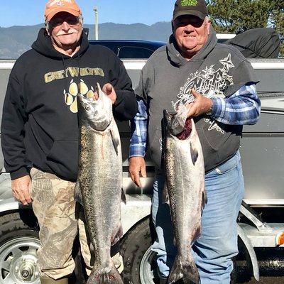 Dave and Richard with some nice Tillamook Chinook