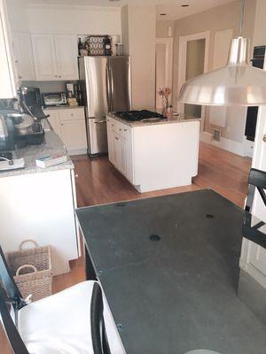 Kitchen, after cleaning.