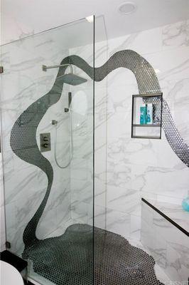 Fully custom high end tile installation