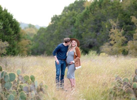 Outdoor on location or in-studio maternity sessions are available.