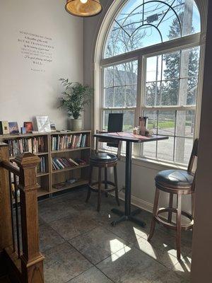 Book Nook in cafe