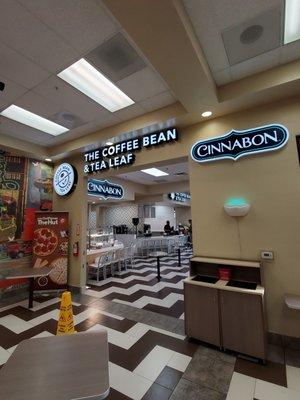 Coffee bean and cinnabon location