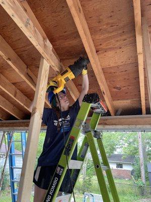 Building a home with Habitat for Humanity