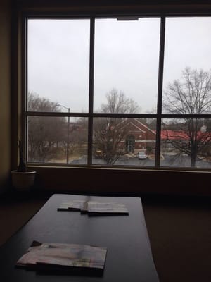 View from waiting room.