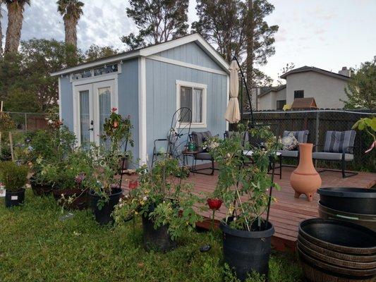 Custom massage studio by the lavender field