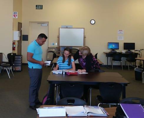 Inside the learning center