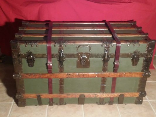 Restored 100 yr old steamer trunk