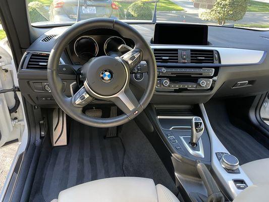 Full interior on BMW.