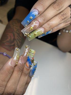 Air brus nails