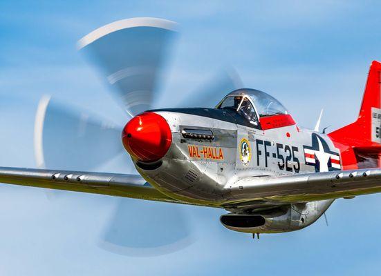 P-51 Mustang "Val-Halla" in flight