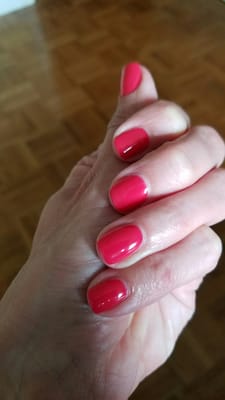 Perfect gel manicure.