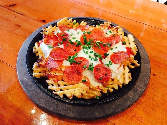 Waffle Fry Pizza